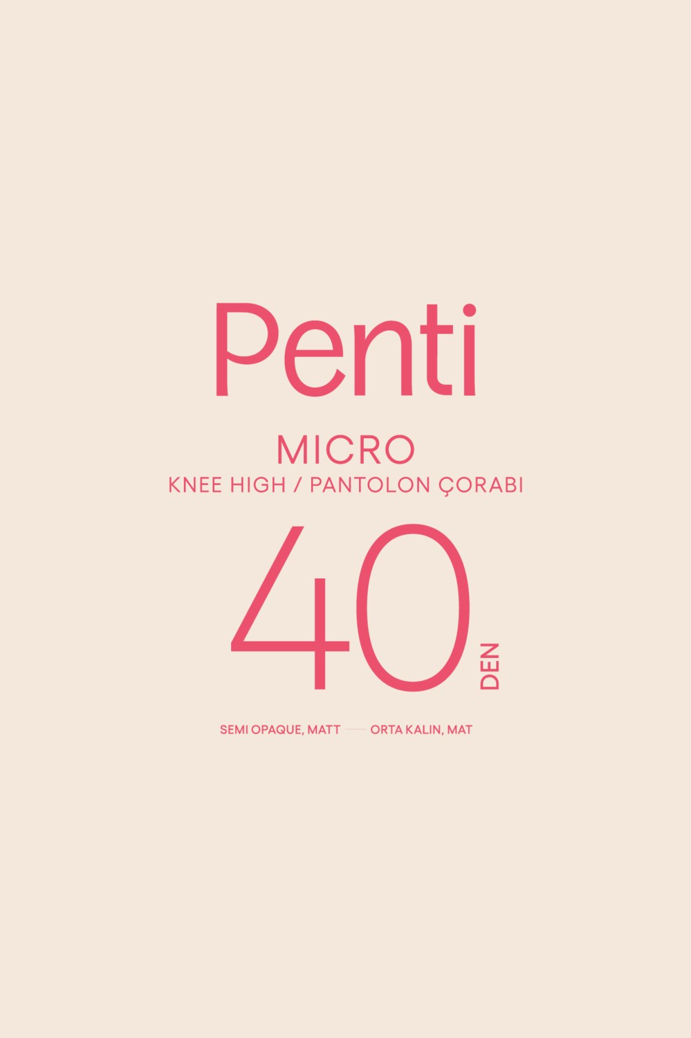 Penti Micro 40 Lacivert Pantolon Çorabı görsel 2