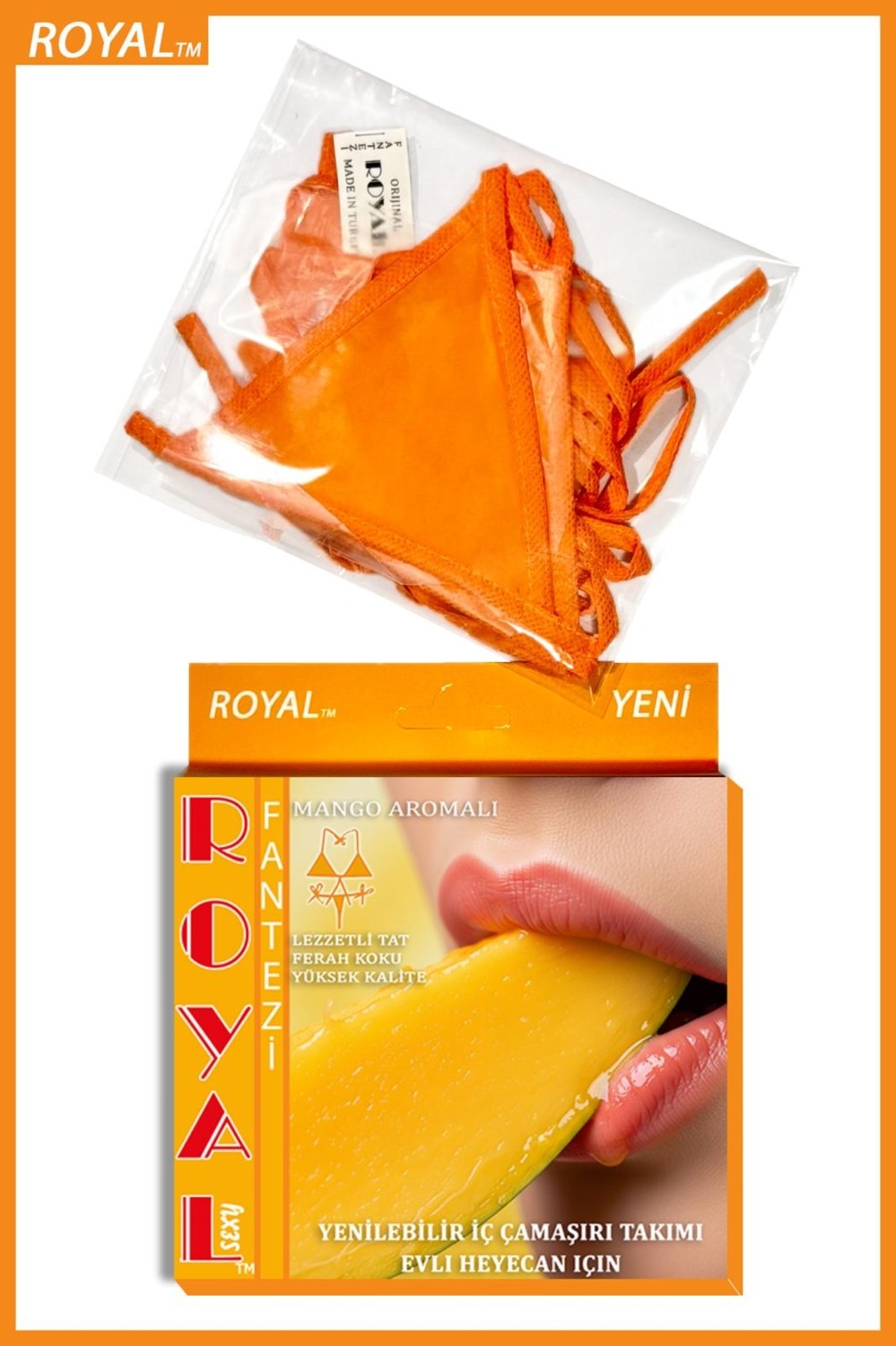 Cooqpoo Mango Aromalı Yenilebilir Iç Çamaşırı Takımı görsel 2