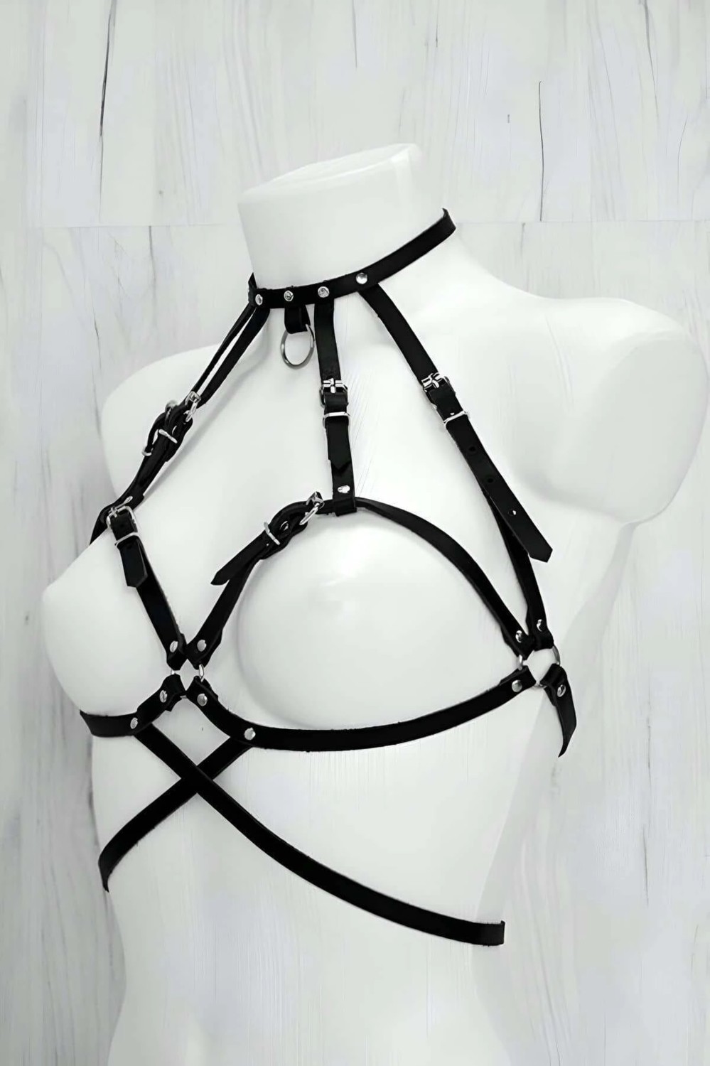 MTM My The Mall Giyim Seksi Giyim Deri Harness - BRF330 görsel 2