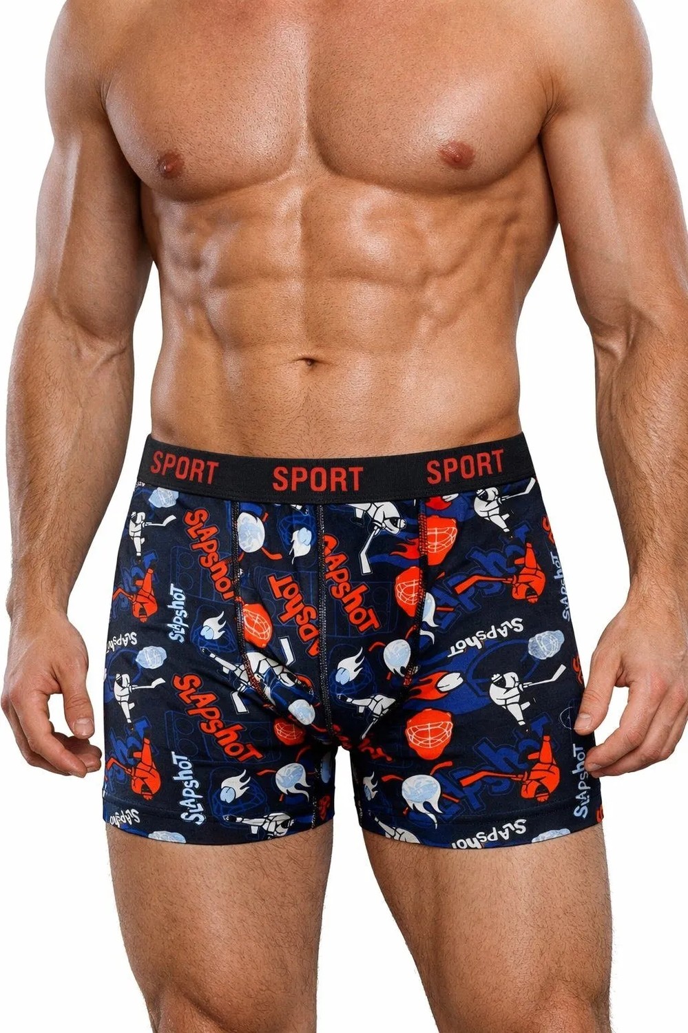 Deean Desenli Düz Karışık Erkek 9'lu Paket Pamuklu Boxer görsel 4