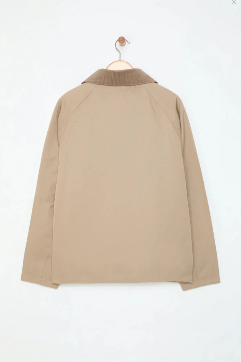 Belirtilmemiş Taş Oversize Kadife Yaka ve Çıtçıt Detaylı Unisex Mevsimlik Mont&ceket görsel 7
