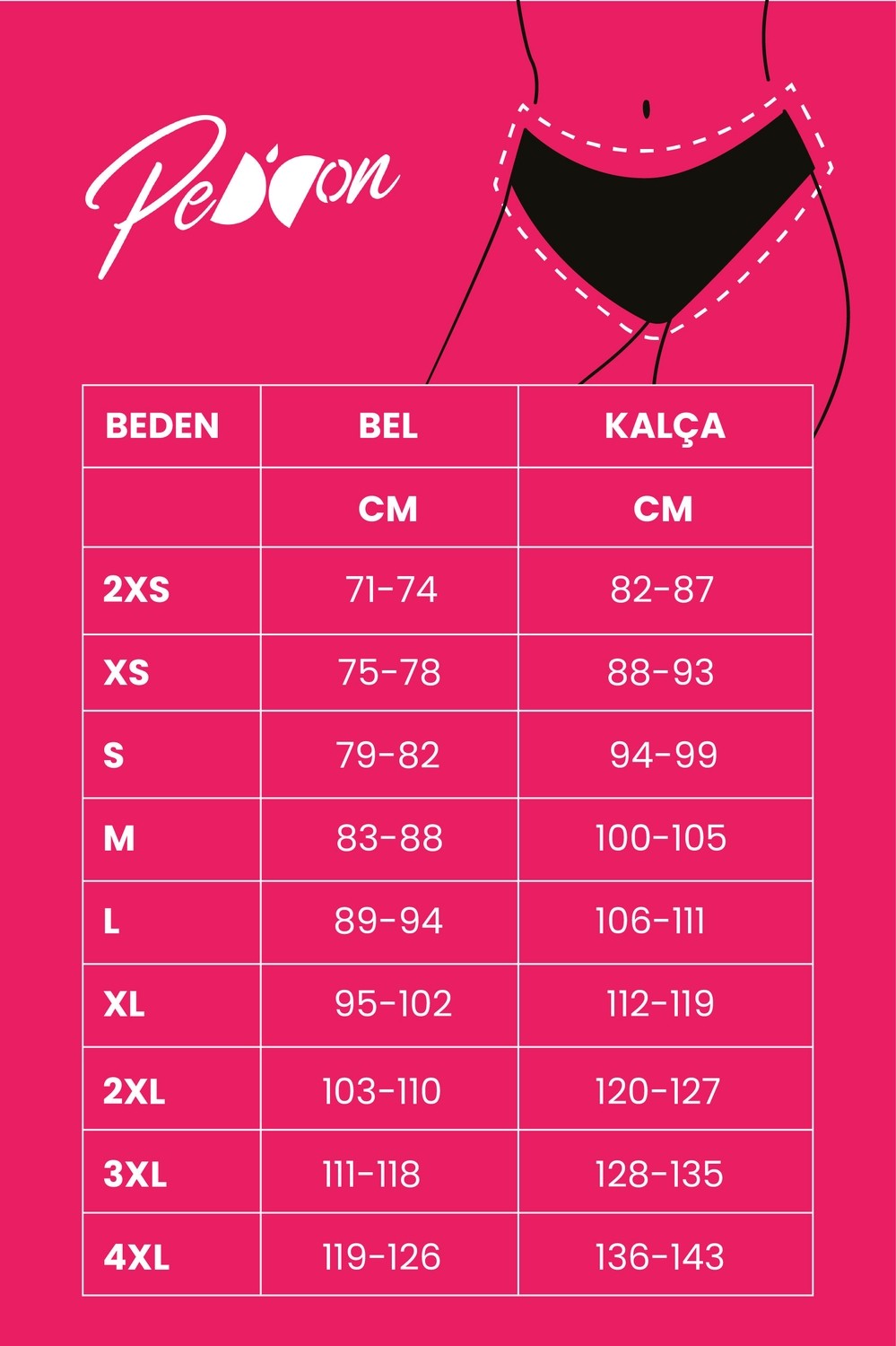 Peddon Regl Dönemine Özel Konforlu Pedkini Mayo Altı Süper Emici Düşük Bel Bikini Altı Siyah Regl Mayosu görsel 4