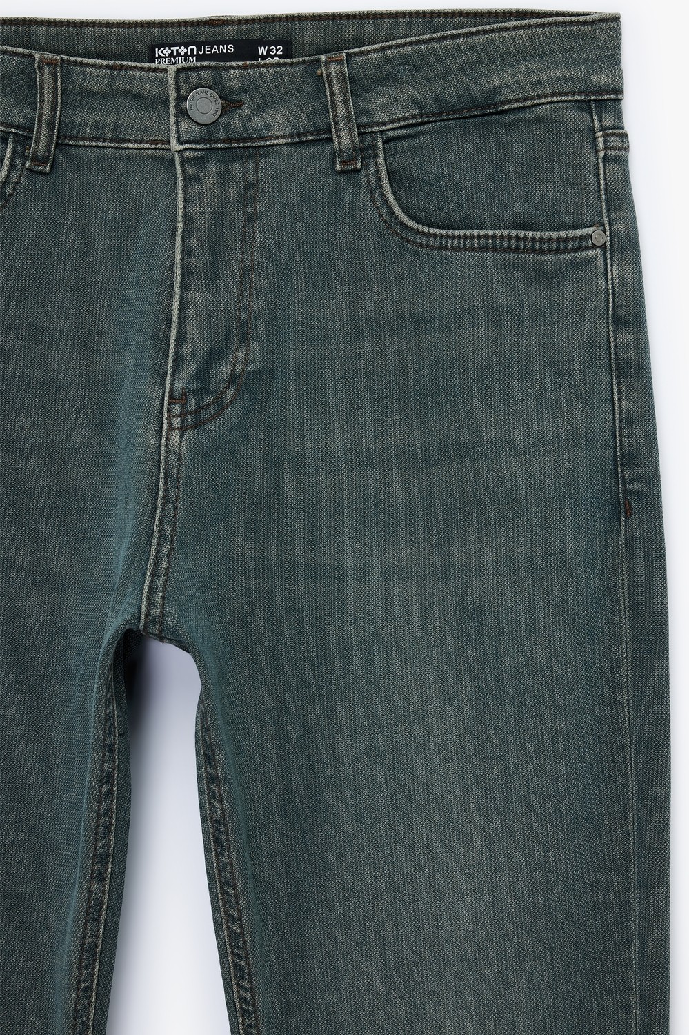 Koton Normal Bel Pamuklu Slim Fit Jean Pantolon - Brad Jean görsel 7
