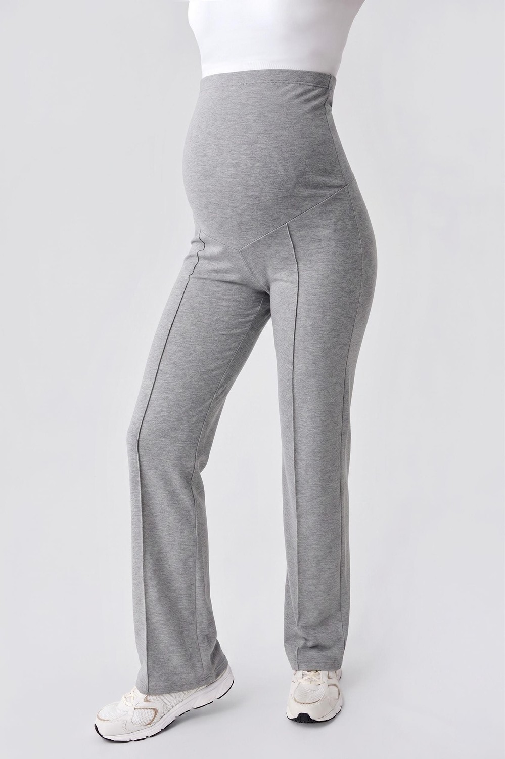 Artış Collection Düz Paça Ayarlanabilir Bel Jarse Esnek Viskoz Soft Hamile Pantolon VTP03 görsel 5