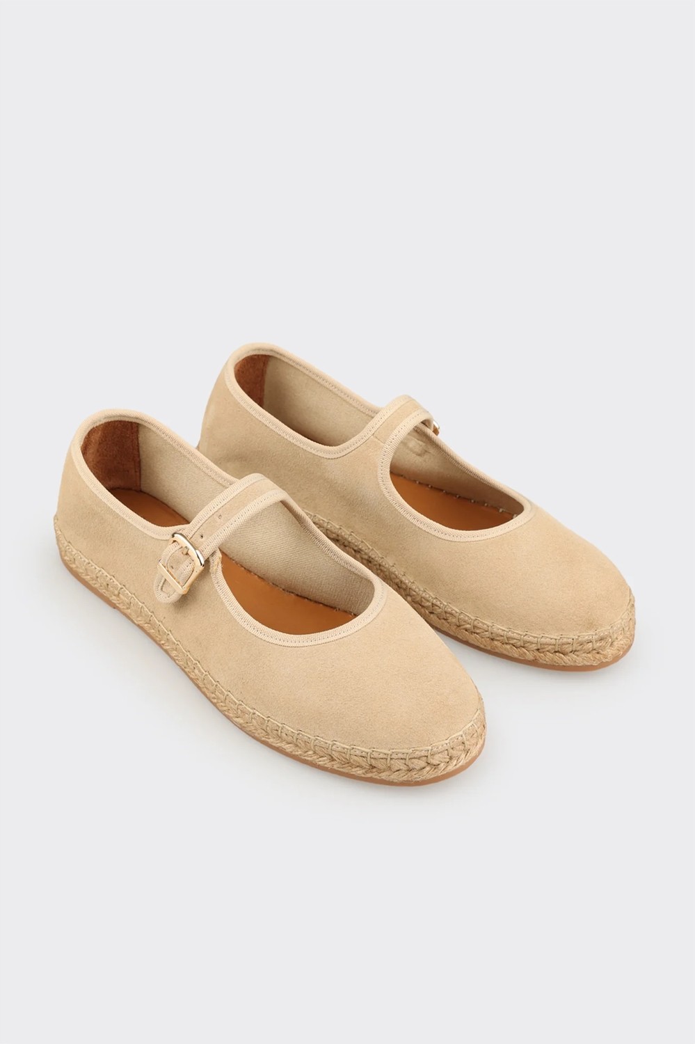Elle Bej Deri Kadın Espadril görsel 7