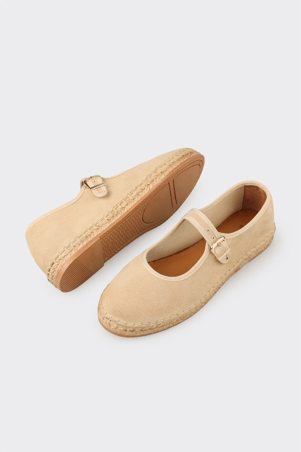 Elle Bej Deri Kadın Espadril görsel 8