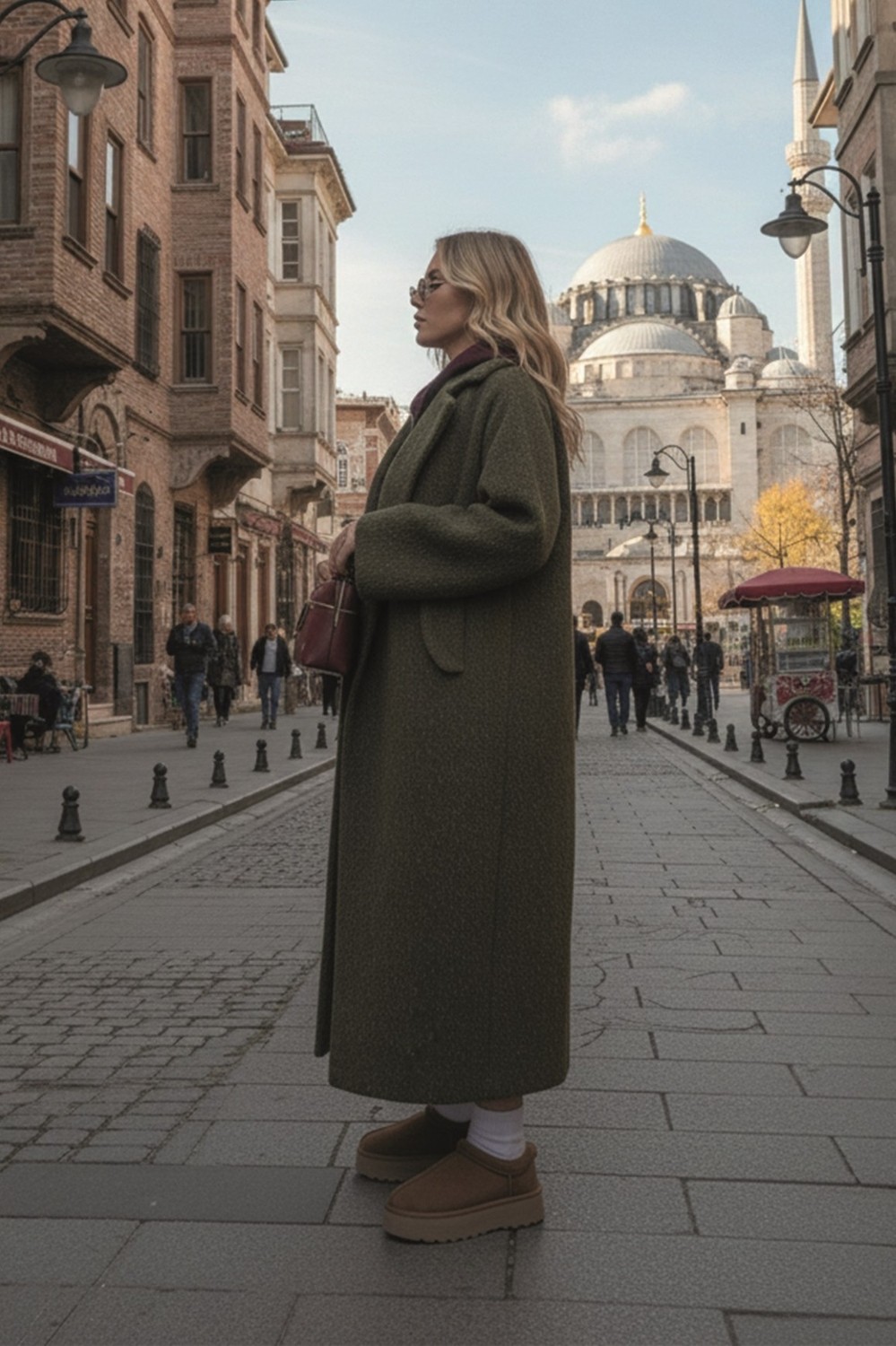 Barbora Kışlık Astarlı Detaylı Kadın Kaşmir Kaban görsel 5
