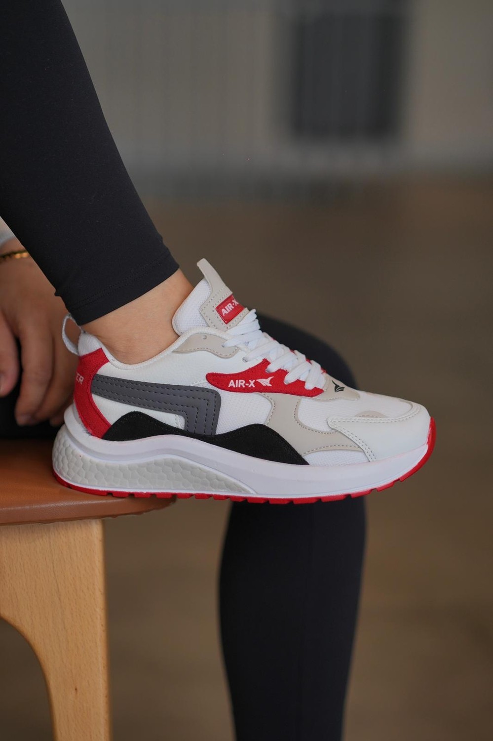 Solazer Kadın Füme Pudra Ortopedik Taban Günlük Sneaker 086-1 görsel 3