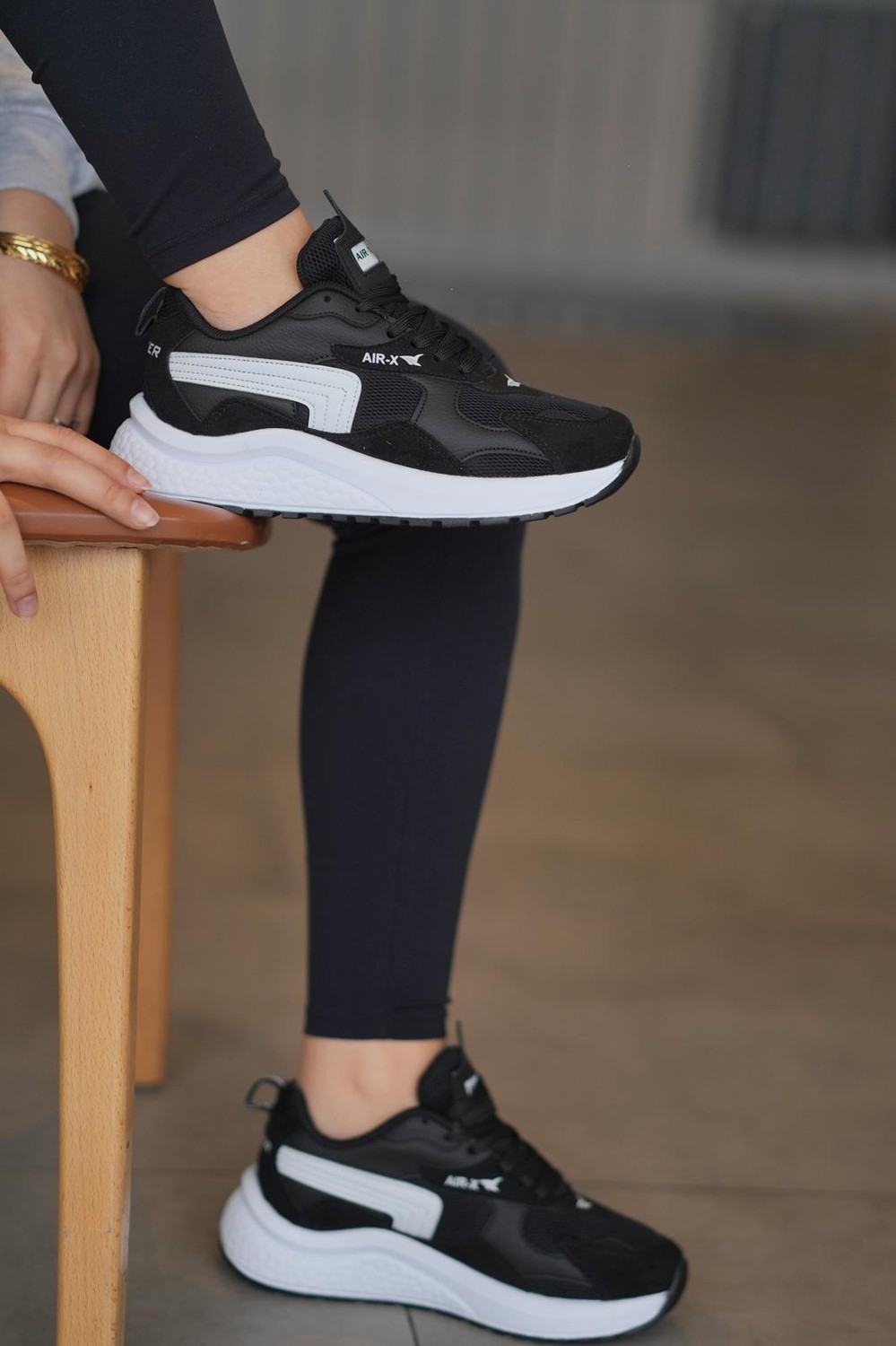 Solazer Kadın Füme Pudra Ortopedik Taban Günlük Sneaker 086-1