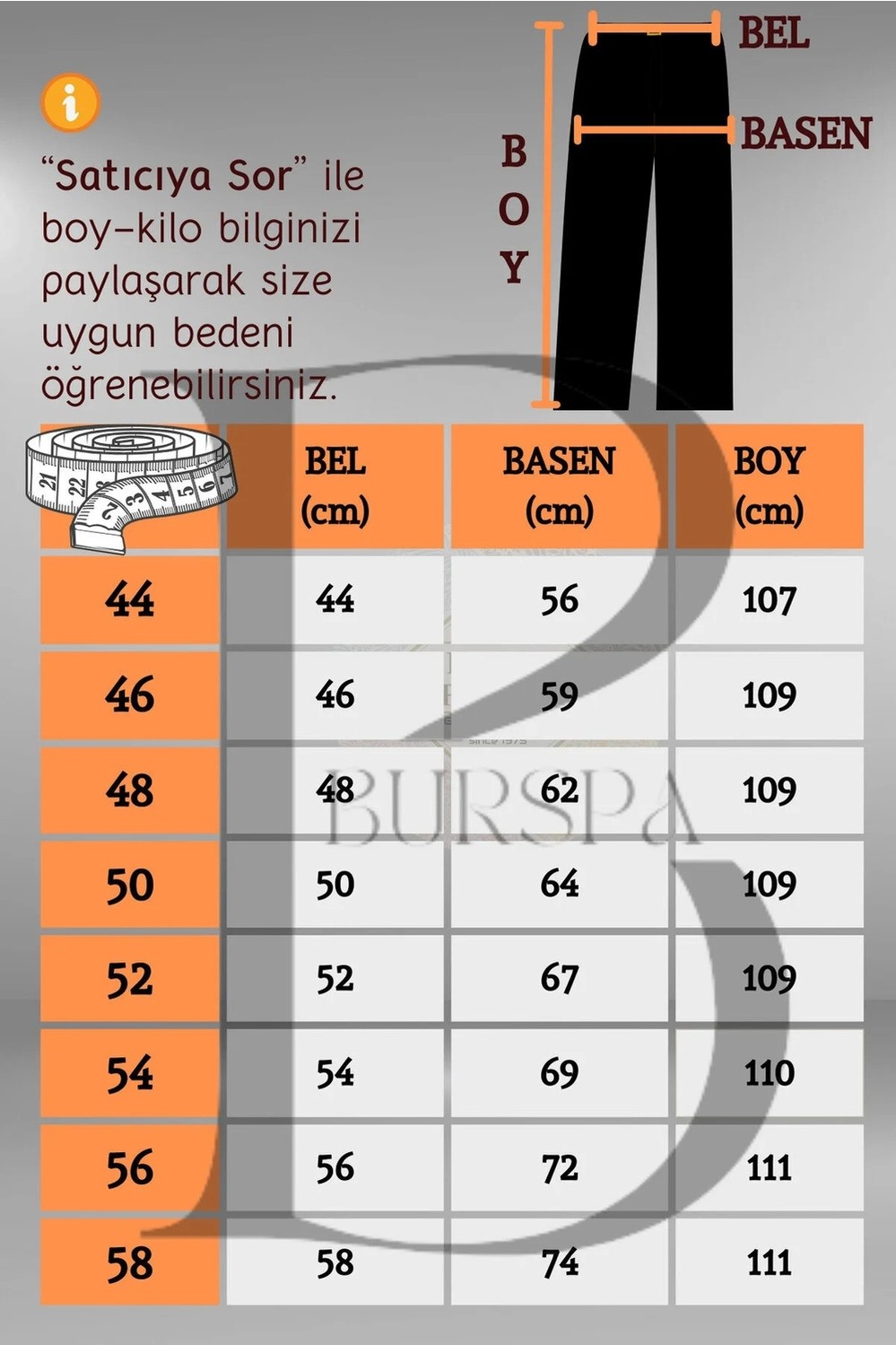 BURSPA Rahat Kesim Pamuklu Keten Siyah Baba Erkek Pantolon görsel 6