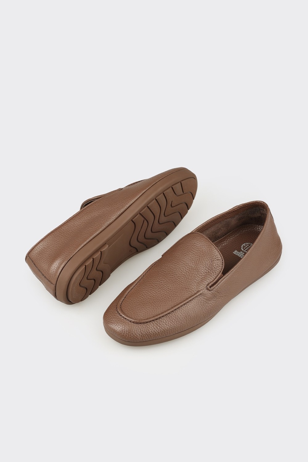 Elle Bej Deri Erkek Günlük Ayakkabı görsel 8