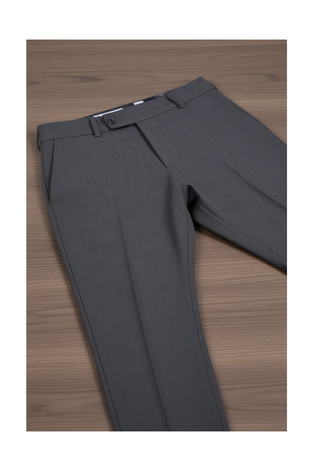 Bürke Baggy Çift Pileli Krem-Bej Renk Beli Lastikli Kaliteli Rahat Kesim Klasik Bol Paça Baggy Pantolon görsel 8