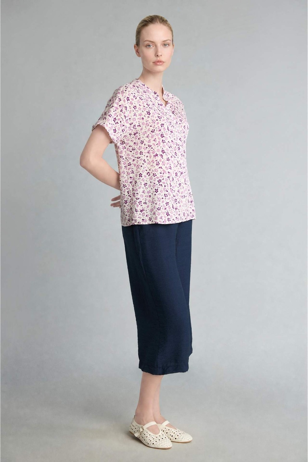 DeFacto Straight Fit Geniş Paça Lacivert Pantolon F0988AX26SM görsel 8