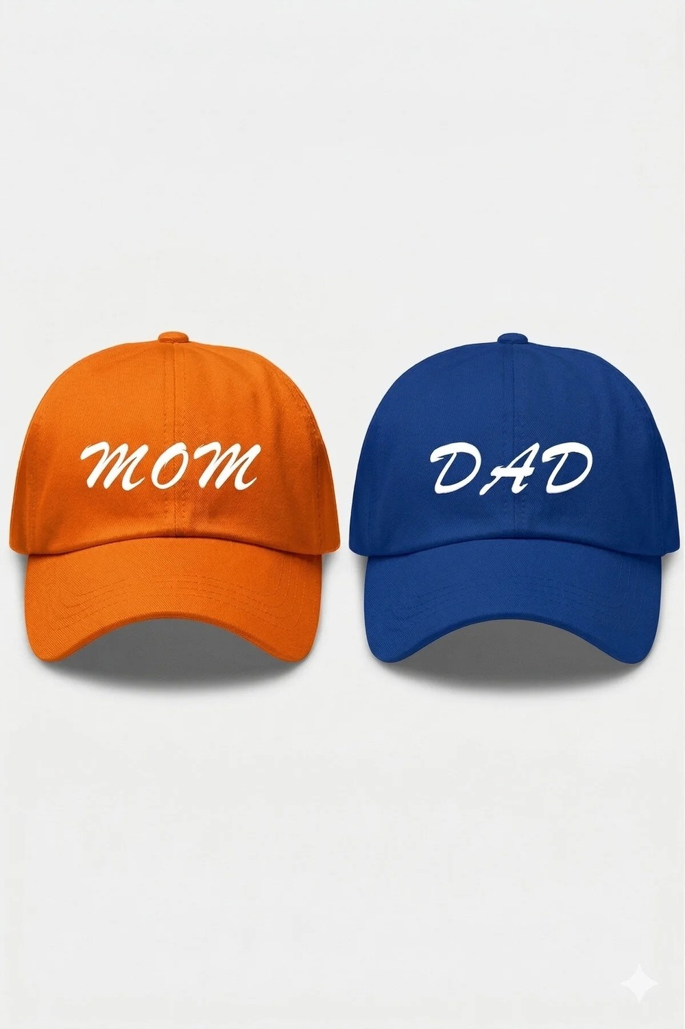 L'eivor Mom & Dad Baskılı Çift 2' Li Çıt Çıtlı Şapka görsel 3