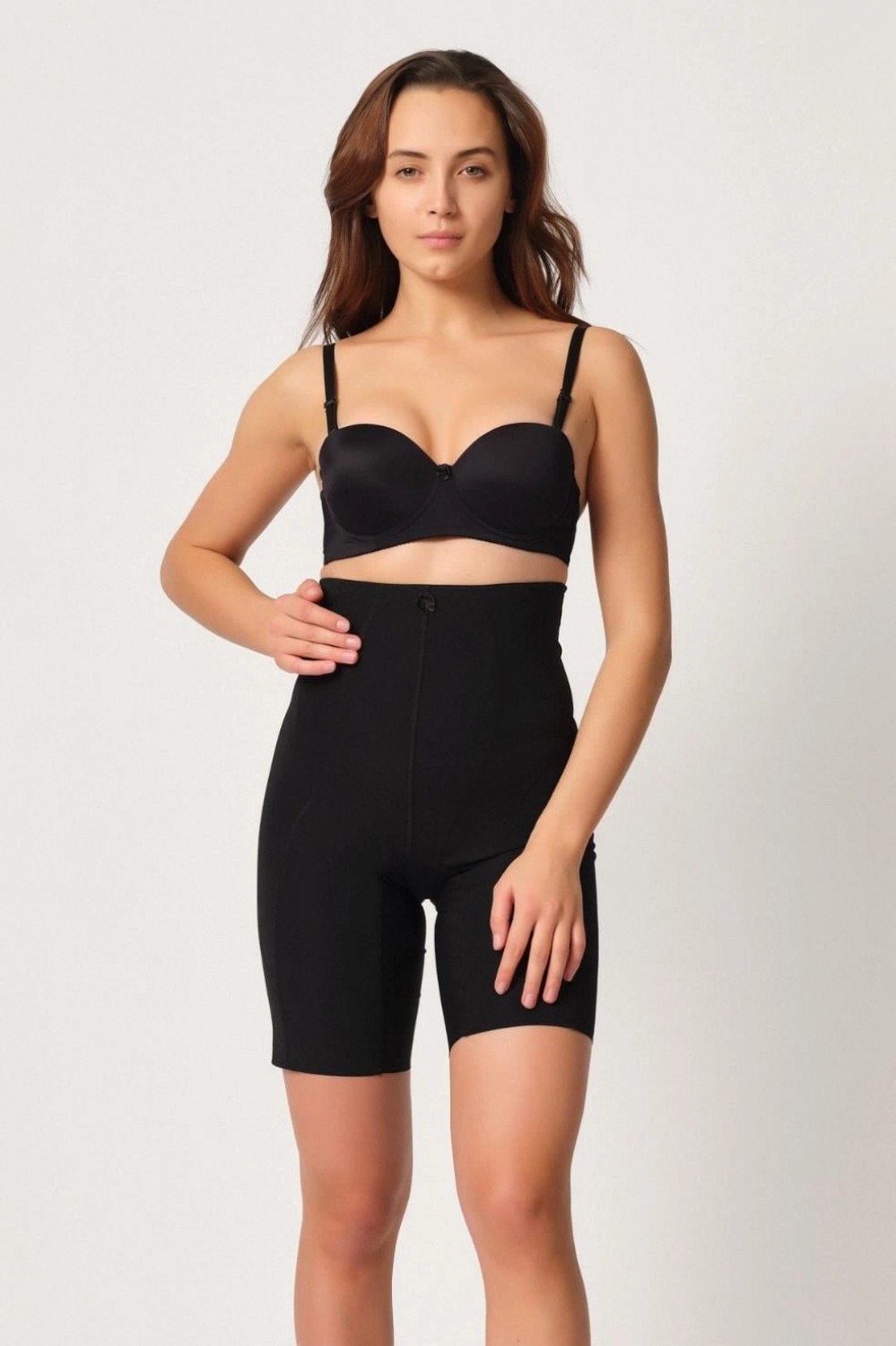 Hace Bazaar Marsilyan™ Siyah Mı 2814 Double Yüksek Bel Boxer Lazer Korse