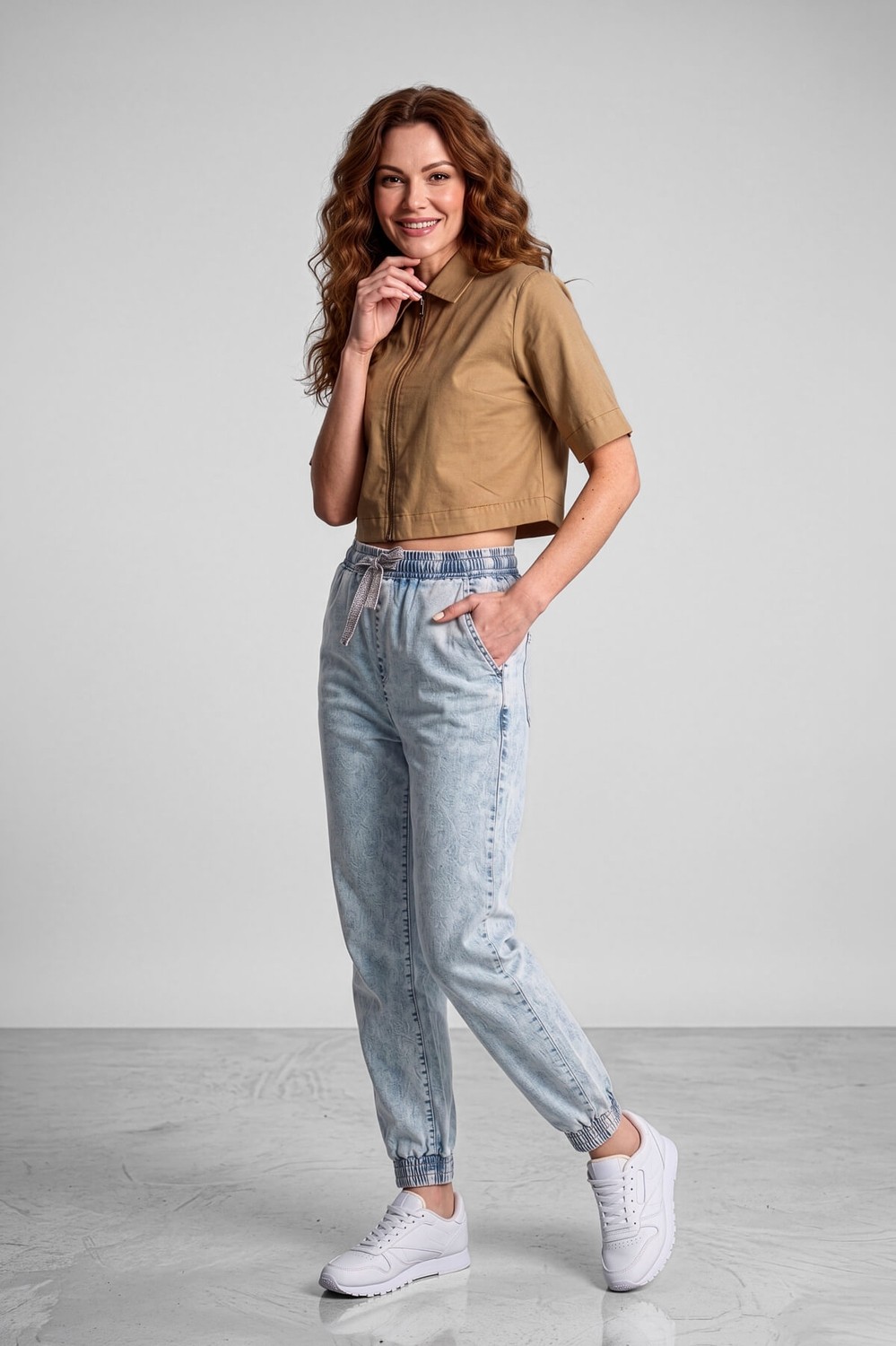 Banny Jeans Kadın Lastikli Jogger Pantolon Açık Mavi