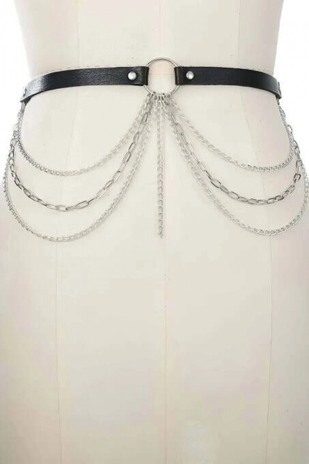 Pileli Store Zincirli Bel Kemer Harness - 922
