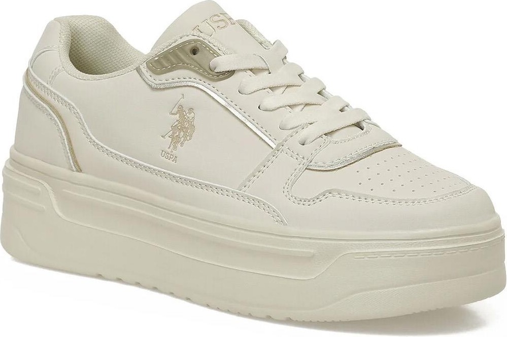 U.S. Polo Assn. CAROLINE 5PR Bej Kadın Sneaker görsel 2