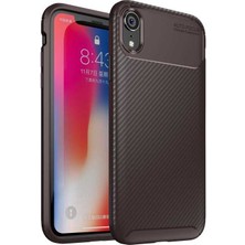 Coolacs Apple iPhone Xr 6.1 ile Uyumlu Kılıf Focus Karbon Tasarım Telefon Kılıfı Kapak