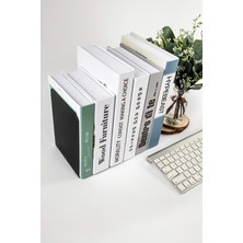 3Art Metal Dekoratif Kitap Tutucu - Metal Kitap Ayracı - Kitap Standı 2'li Set