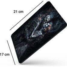 Sonic Touch Karanlık Kuru Kafa Çift Kaydırmaz Gaming Oyuncu Dikişsiz Siyah Mouse Pad/ped 17X21CM