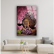 Myphotostation Şarap Cam Duvar Tablosu