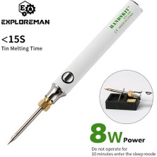 Vigortrading USB ile Mini Elektrikli Havya Üç Hızlı Ayarlanabilir Sıcaklık Elektrikli Havya 5V 8W Hızlı Isıtma Kaynak Aracı (Yurt Dışından)