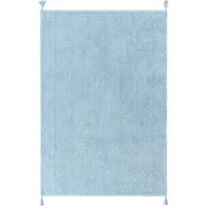 Cool Cotton Ccn Plain Blue Makinede Yıkanabilir Kaymaz Tabanlı Naturel Pamuk Dokuma Bebek Halısı