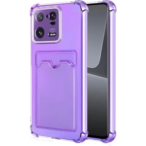 Xiaomi Mi 13 Pro Card Slot Shock Kılıf Lila
