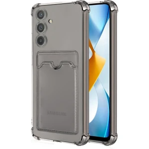 Samsung Galaxy A15 Card Slot Shock Kılıf Füme
