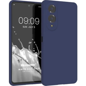 Matte Silicone Vivo Y17S Kılıf Lacivert