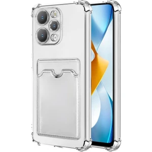 Xiaomi Redmi 12 Card Slot Shock Kılıf Şeffaf
