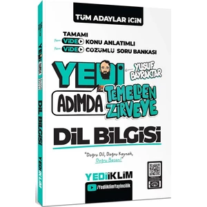 Yediiklim Yayınları Tüm Adaylar İçin Yedi Adımda Temelden Zirveye Dil Bilgisi Konu Anlatımlı Soru Bankası