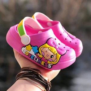 Kız Çocuk Crocks Modeli Sandalet , Çocuk Terlik , Anaokulu Kreş Sandaleti , Deniz Plaj ve Havuz Için Sandalet ve Terlik