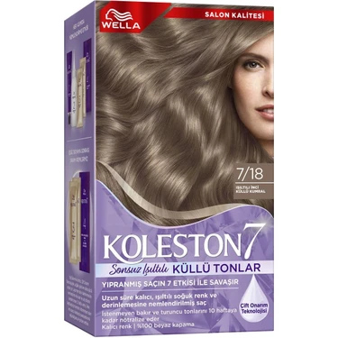 Wella Koleston Supreme Kit 7/18 Işıltılı Inci Küllü