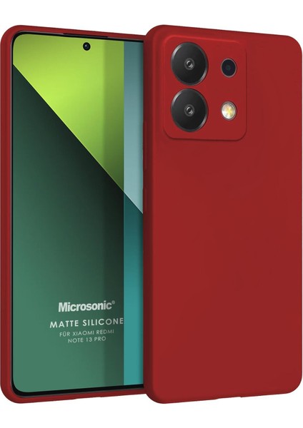 Matte Silicone Xiaomi Poco X6 5g Kılıf Kırmızı