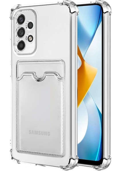 Samsung Galaxy A73 5g Card Slot Shock Kılıf Şeffaf
