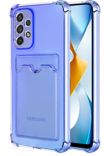 Samsung Galaxy A53 5g Card Slot Shock Kılıf Mavi