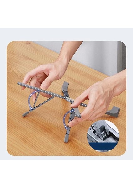 Alüminyum Alaşımlı Ayarlanabilir Taşınabilir Katlanır Kaldırma Laptop Standı Masaüstü Yükseltme Braketi Tablet Standı (Yurt Dışından) modelleri