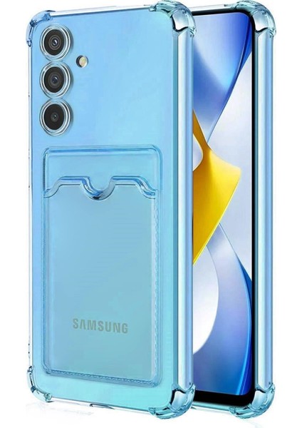 Samsung Galaxy A25 Card Slot Shock Kılıf Mavi