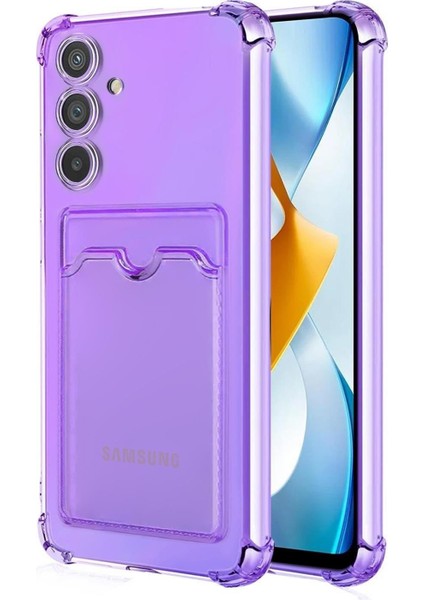 Samsung Galaxy A25 Card Slot Shock Kılıf Lila