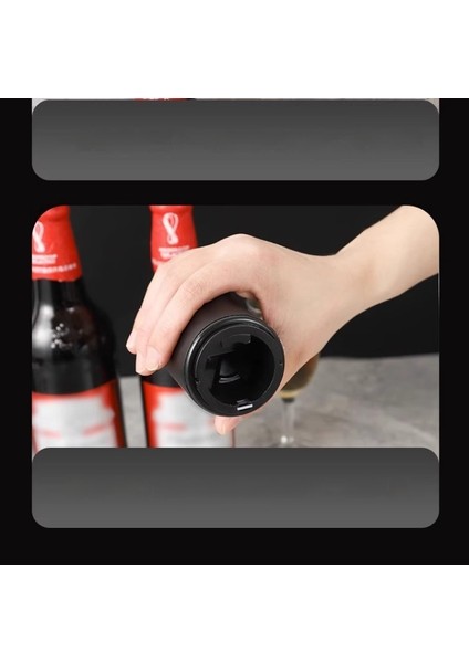 Paslanmaz Çelik Yaratıcı Otomatik Şişe Açacağı Bira Şişe Açacağı Itme Tipi Şişe Kapağı Açma Bira Eserdir (Yurt Dışından)