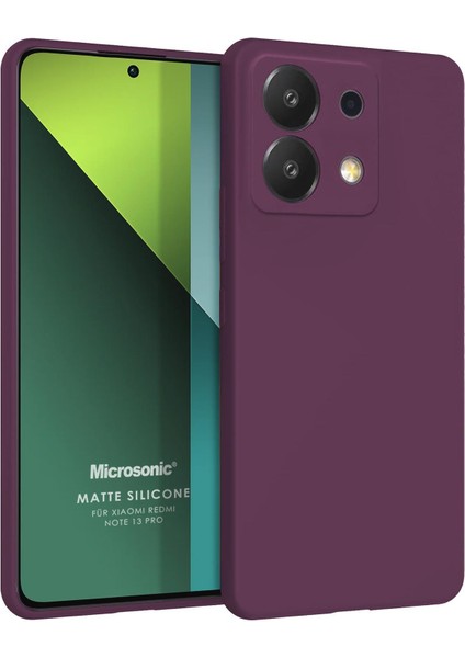 Matte Silicone Xiaomi Redmi Note 13 Pro 5g Kılıf Mor