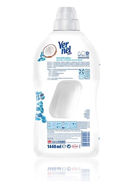 Max Konsantre Sıvı Çamaşır Yumuşatıcısı Hindistan Cevizi 1440ml 60 Yıkama