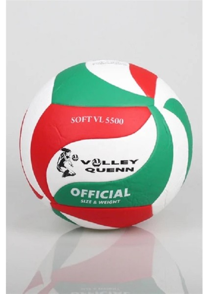 Volley Quenn Soft VL5500 Voleybol Topu Kırmızı Beyaz Yeşil CSV179-VL5500 fiyatları