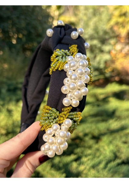 Tasarım El Yapımı El Işlemeli Incili Üzüm Saç Aksesuarı Taç fiyatları