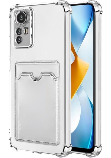 Xiaomi Redmi Note 12S Card Slot Shock Kılıf Şeffaf