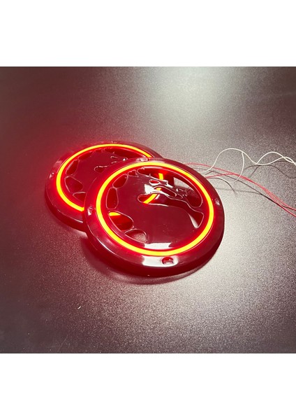 16CM Midrange ve Hoparlör Için Neon LED Işıklı Kapak Ejderha Model 1takım 2ADET