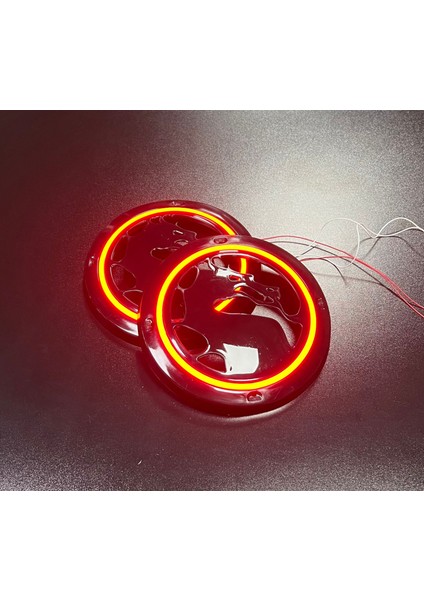 16CM Midrange ve Hoparlör Için Neon LED Işıklı Kapak Ejderha Model 1takım 2ADET