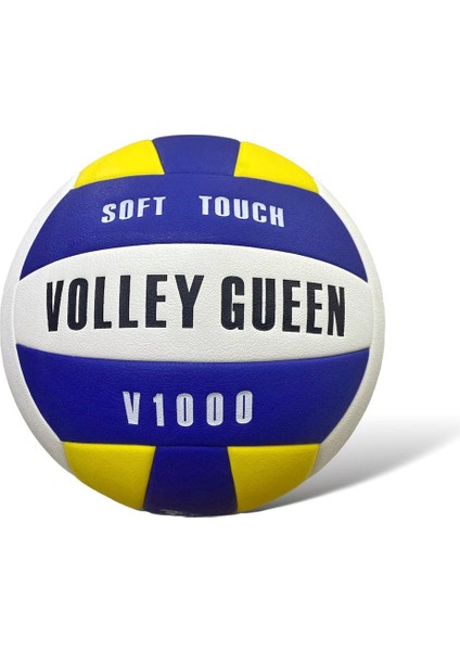 Volley Quenn Soft V 1000 Voleybol Topu Lacivert Sarı Beyaz V1000